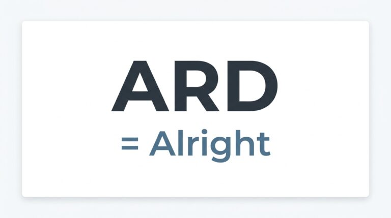 ARD Meaning in Text — What It Really Means 2026