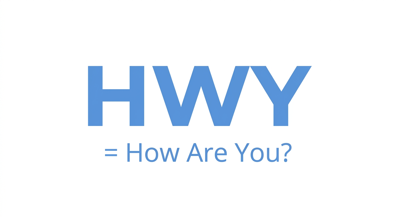 HWY Meaning in Text — What It Really Means [2026]