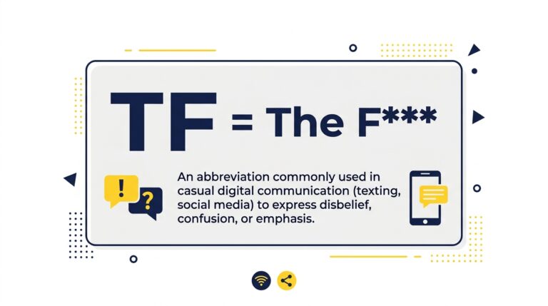 What Does TF Mean in Text? Full Slang Guide (2026)