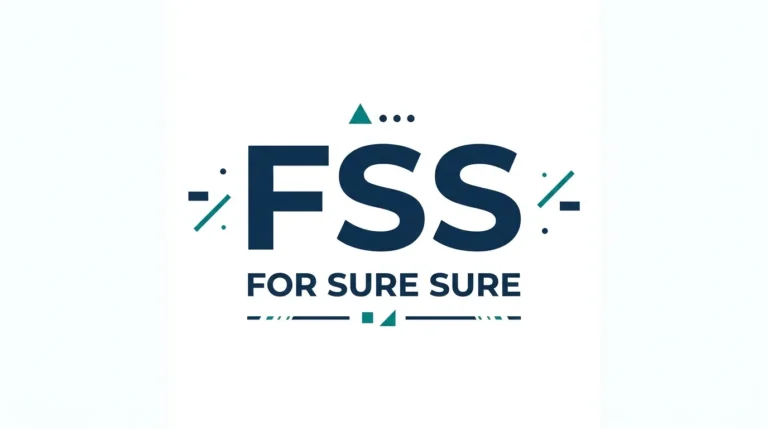 Illustration explaining FSS meaning in text — 'For Sure Sure,' an emphatic way to say absolutely in texting