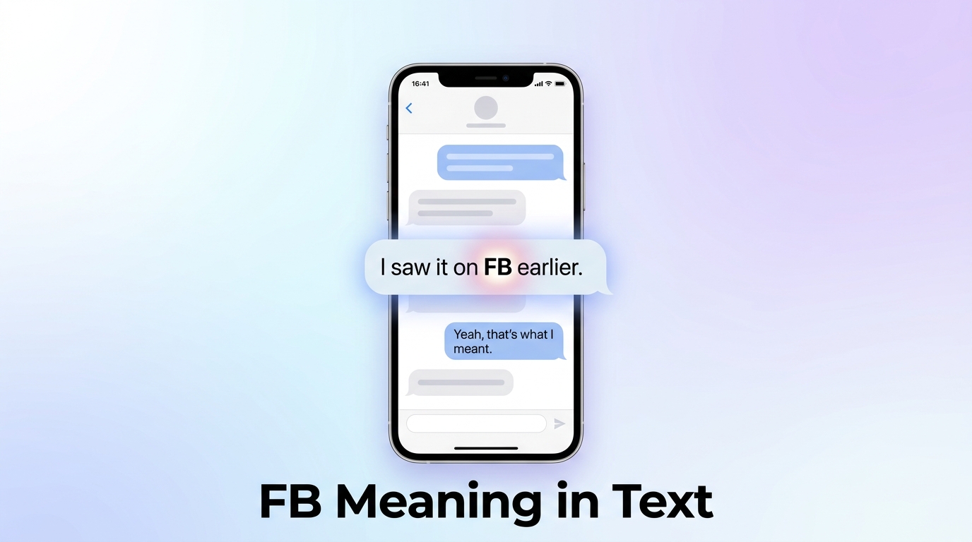 FB Meaning in Text Slang Meaning Guide