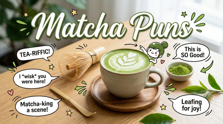 🍵 Matcha Puns: Funny, Cute & Viral Wordplay Collection