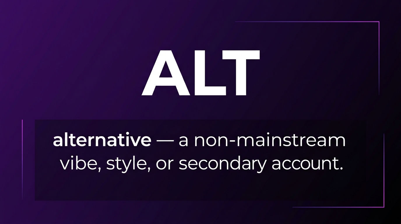 What Does ALT Mean in Text Chat, Social & More