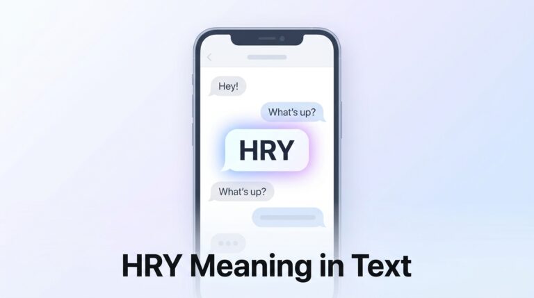 What Does HRY Mean in Text Full Meaning & Examples