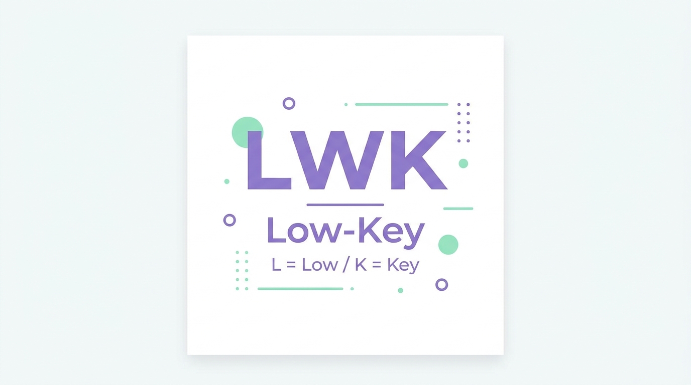 What Does LWK Mean Slang Explained Simply