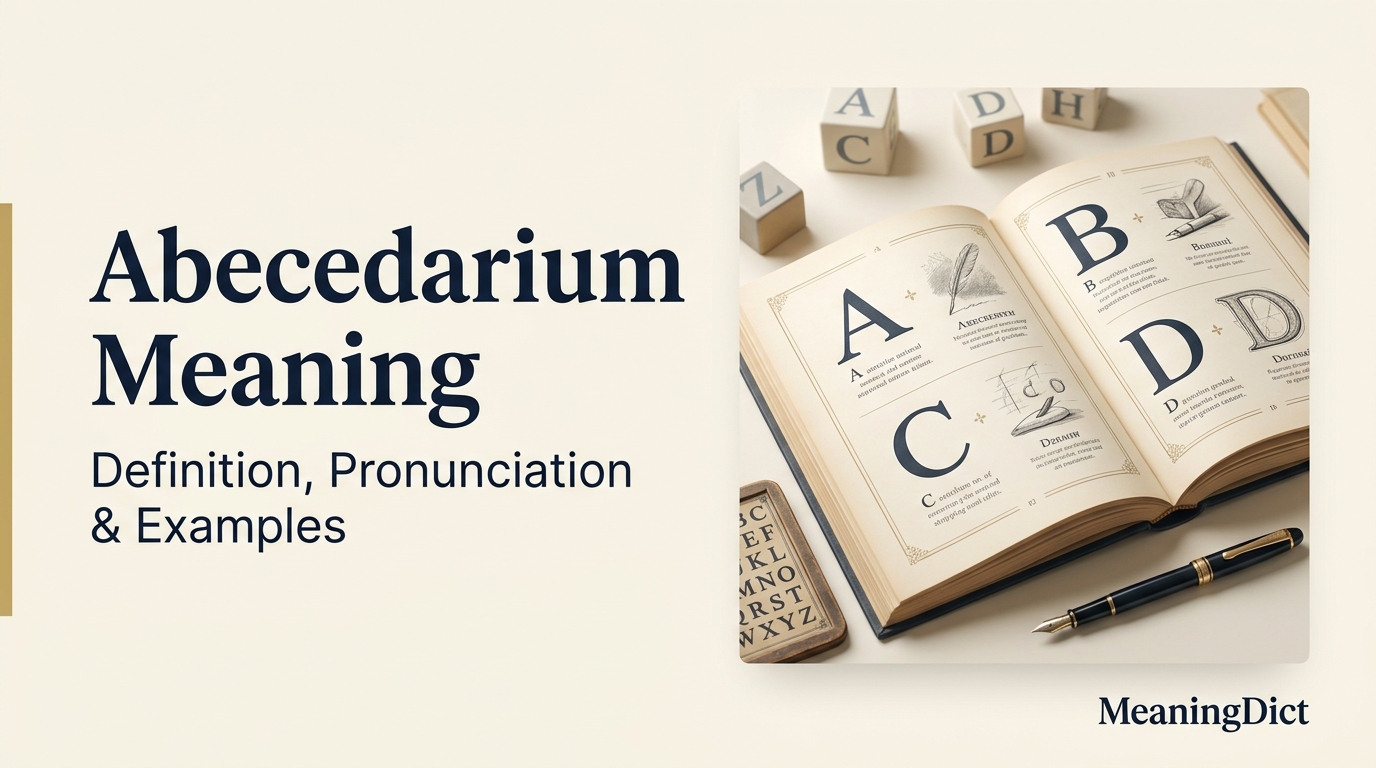 Abecedarium Meaning Definition, Pronunciation, and Examples