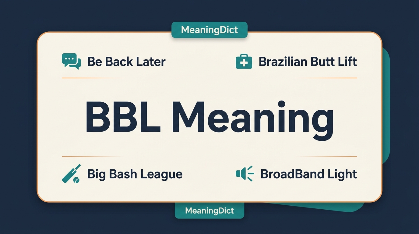 BBL Meaning What Does BBL Mean in Text, Slang, Surgery, and Cricket