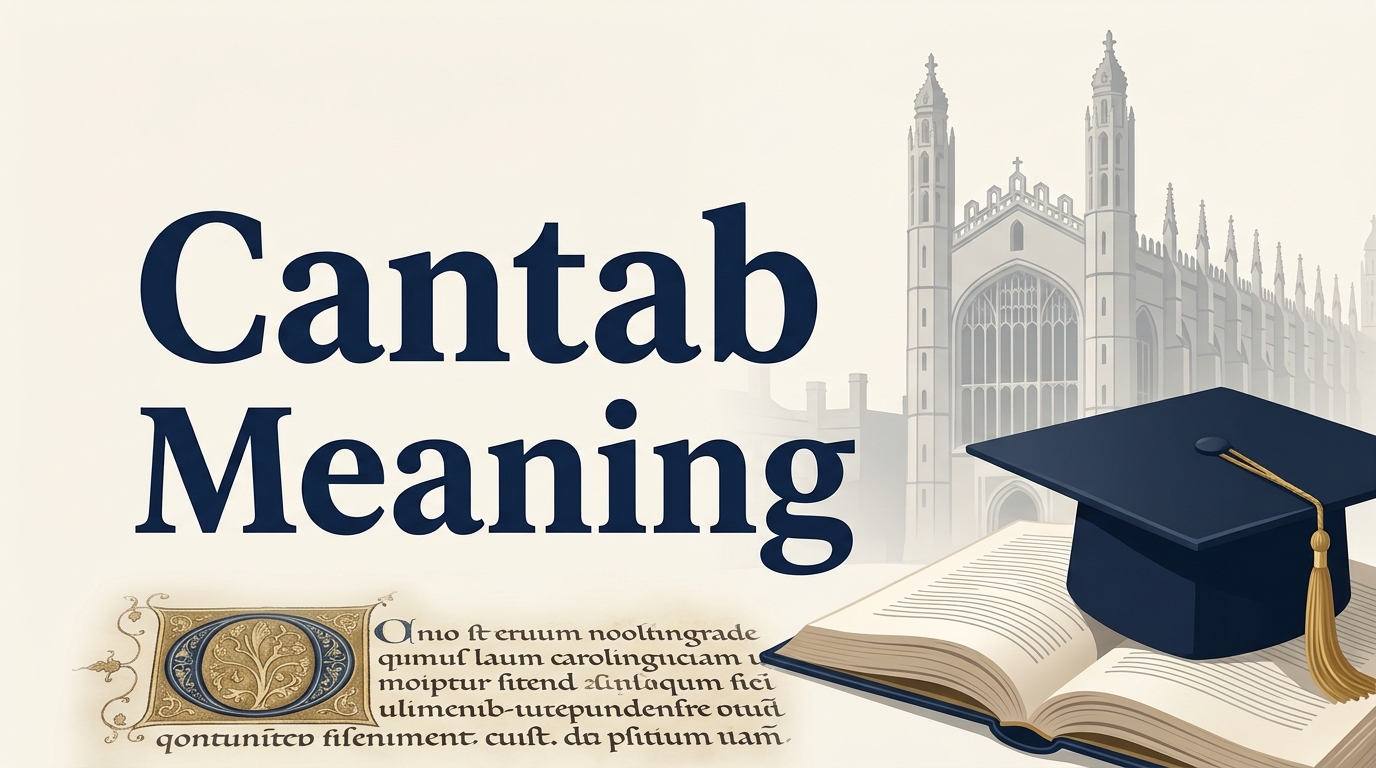 Cantab Meaning Definition, Degree Use, Origin, and Examples