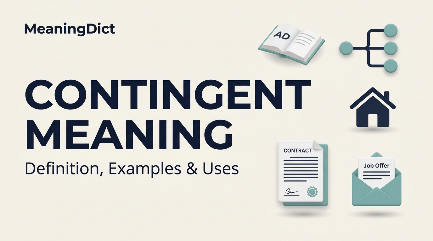 Contingent Meaning Definition, Examples, Pronunciation, and Uses