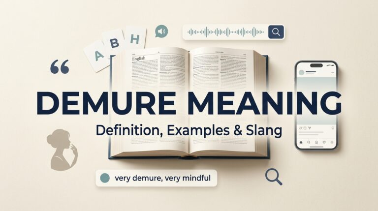 Demure Meaning Definition, Examples & TikTok Slang