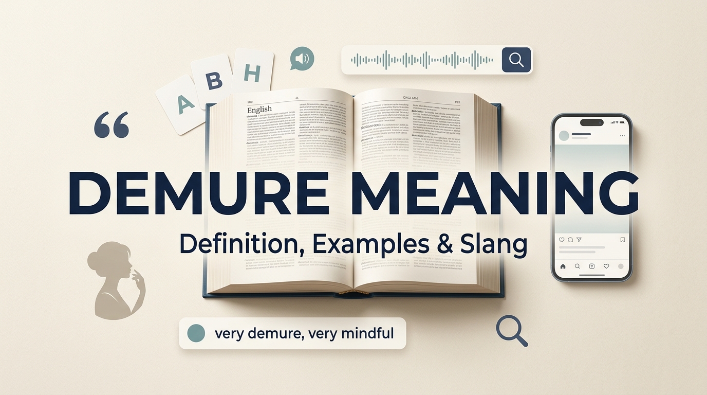 Demure Meaning Definition, Examples & TikTok Slang