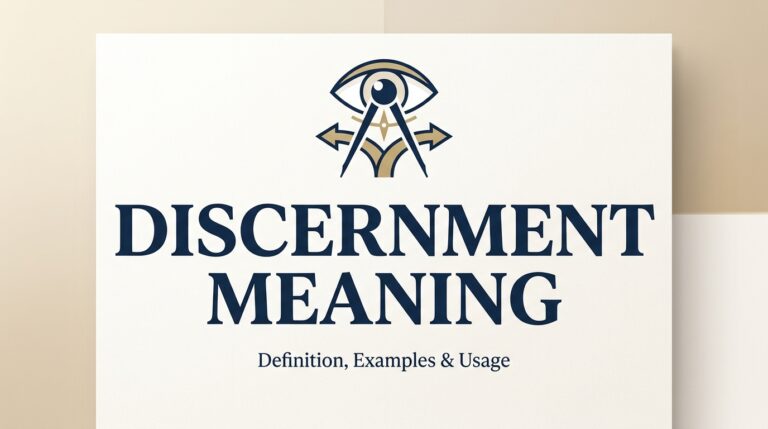Discernment Meaning Definition, Examples & Uses