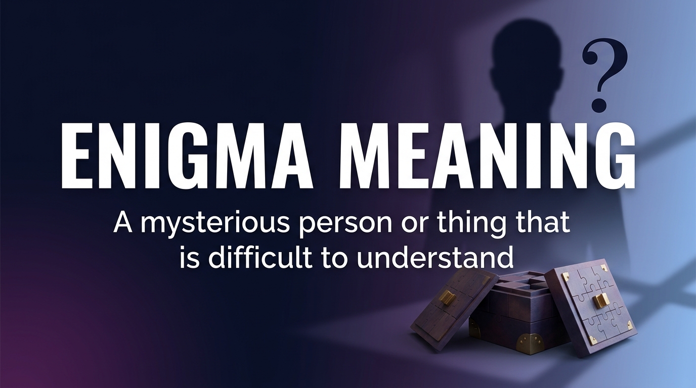 Enigma Meaning Definition, Examples & Usage