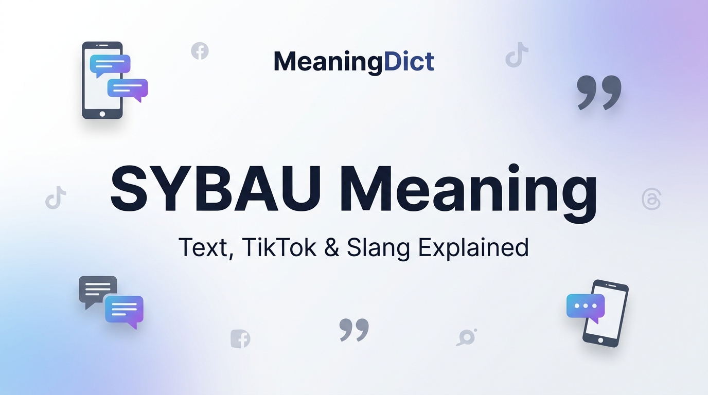 SYBAU meaning in text, TikTok, and social media slang