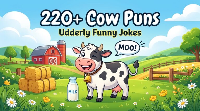 220+ Cow Puns for Udderly Good Laughs and Captions