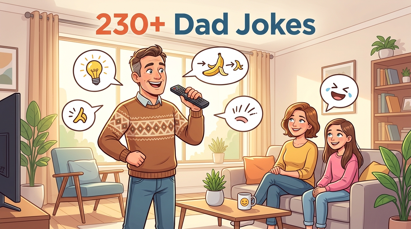 230+ Dad Jokes for Groans, Grins, and Giggles