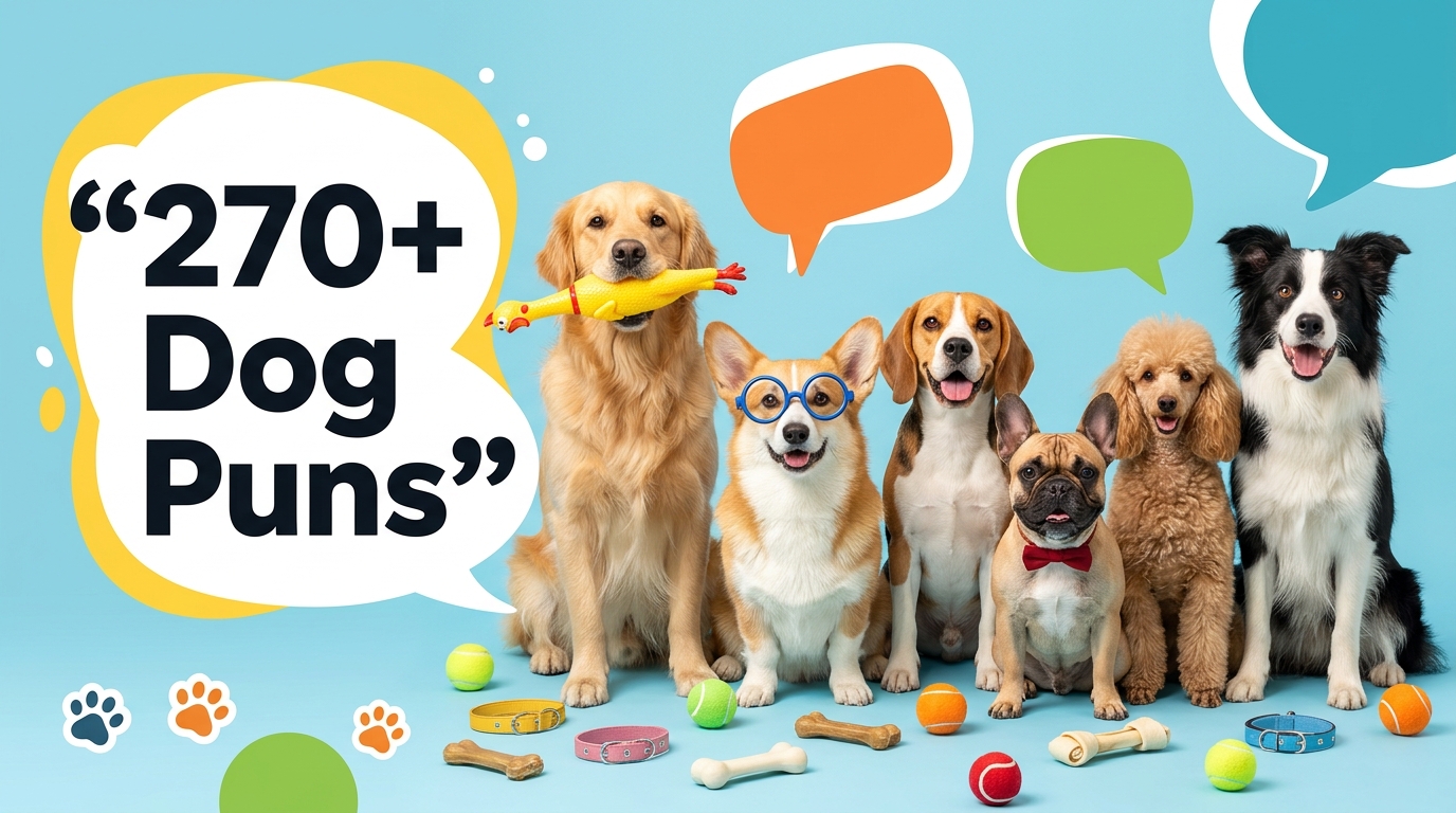 270+ Dog Puns for Pawsitively Funny Laughs