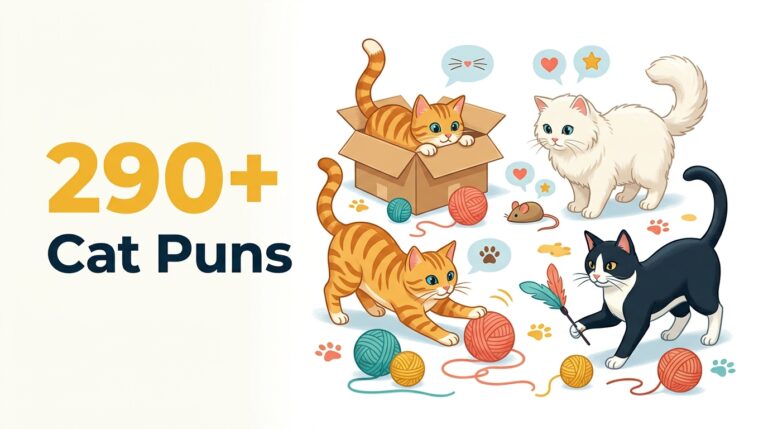 290+ Cat Puns for Purr-fect Laughs, Captions, and Cards