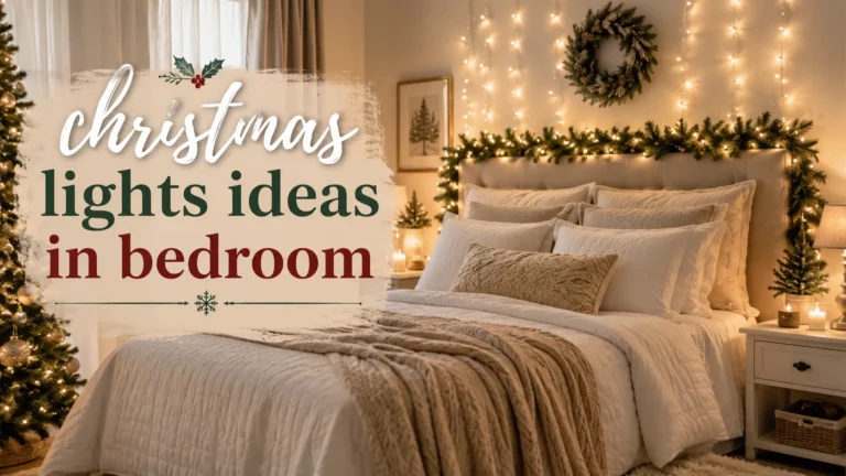 17 Christmas Lights Ideas in Bedroom for a Cozy Holiday Glow