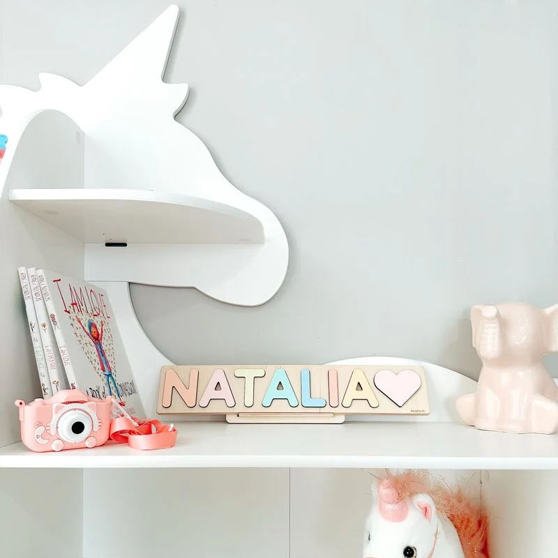 Personalized name bookshelf for kids room